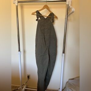 Women's maternity Olive Green Overalls